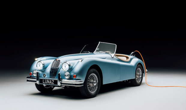 Lunaz investor David Beckham gifts son with electric 1954 Jaguar XK140 