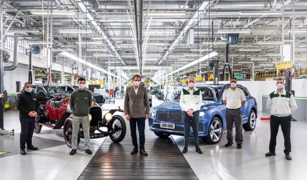 Bentley celebrates manufacturing milestone of 200,000th luxury car