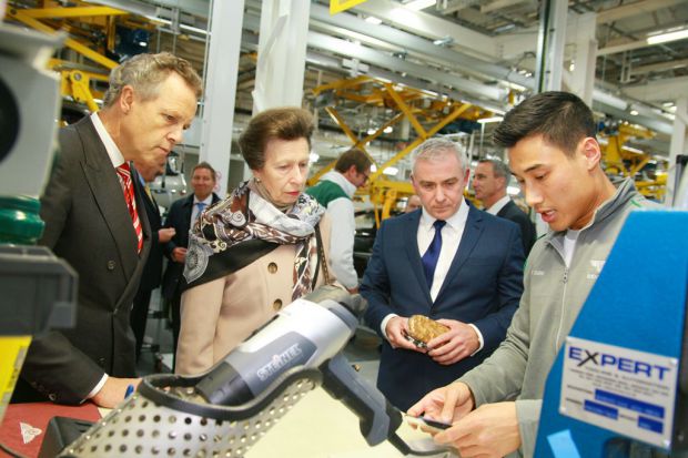 HRH Princess Royal opens new Bentley Research and Development Centre 