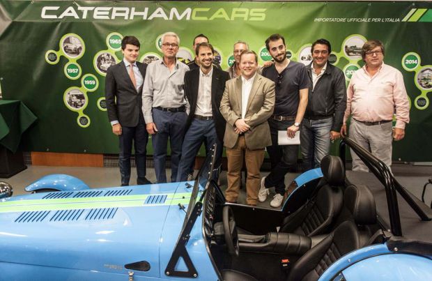 Caterham Cars opens new showroom in Italy