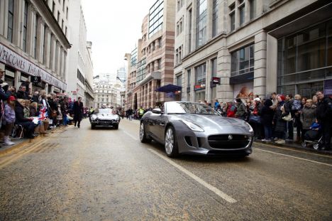 Jaguar F-TYPE makes its UK dynamic debut with Jessica Ennis in London Lord Mayor's Show