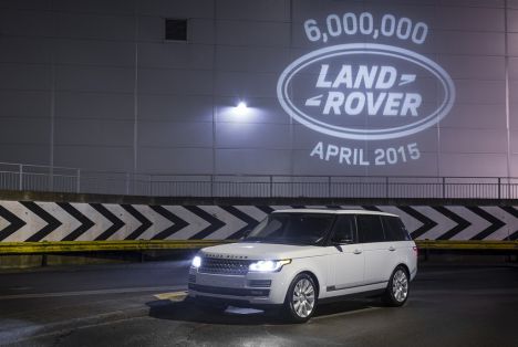 6,000,000th Land Rover lights up Solihull 