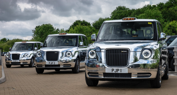 LEVC showcases platinum taxis for the Queen's Jubilee Pageant
