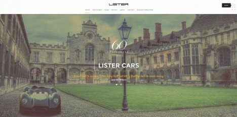 Lister Motor Company unveils stunning new website