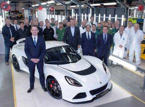 Lotus Cars celebrates 1000th Exige S
