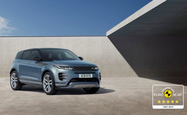 New Range Rover Evoque awarded 5 Star safety rating