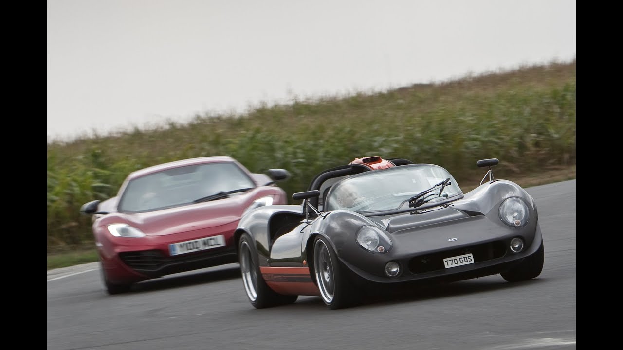 Lola T70 replica versus McLaren MP4-12C
