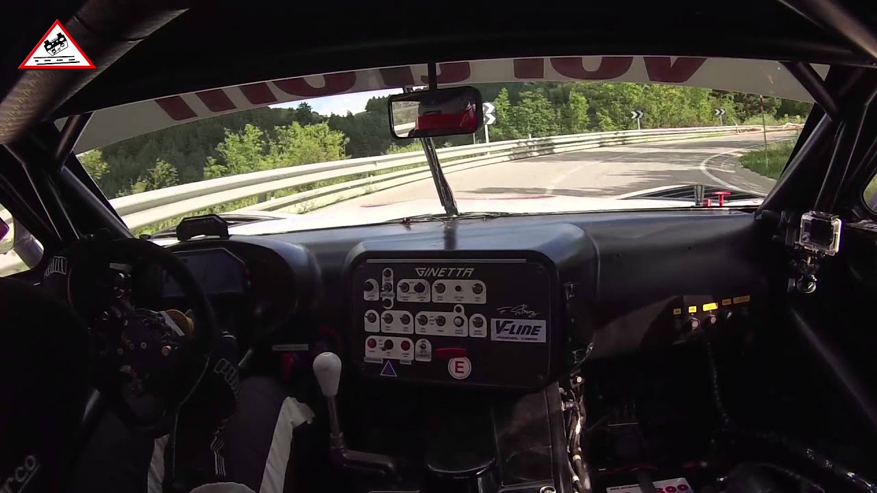 On board F. Gutierrez/Ginetta G55 GT3/Pujada Alps 2014 (Passats de canto)