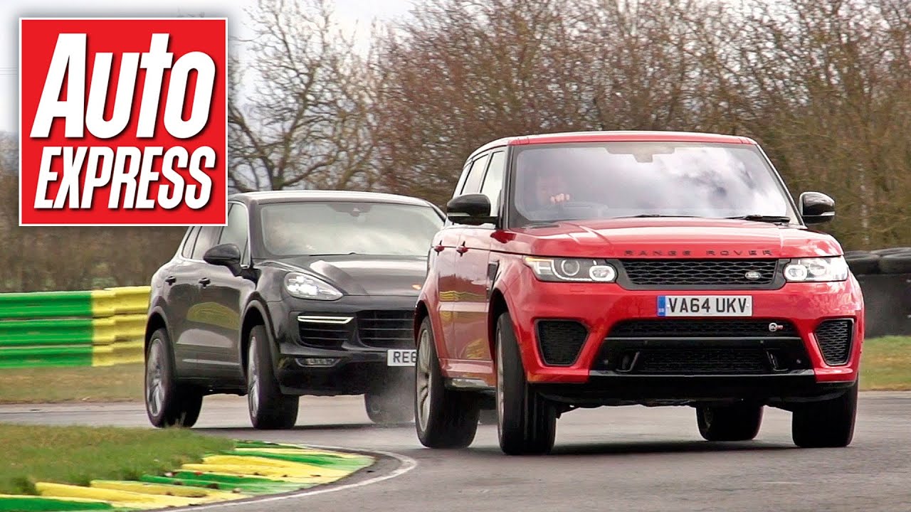 Land Rover's Range Rover Sport SVR vs Porsche Cayenne Turbo track battle