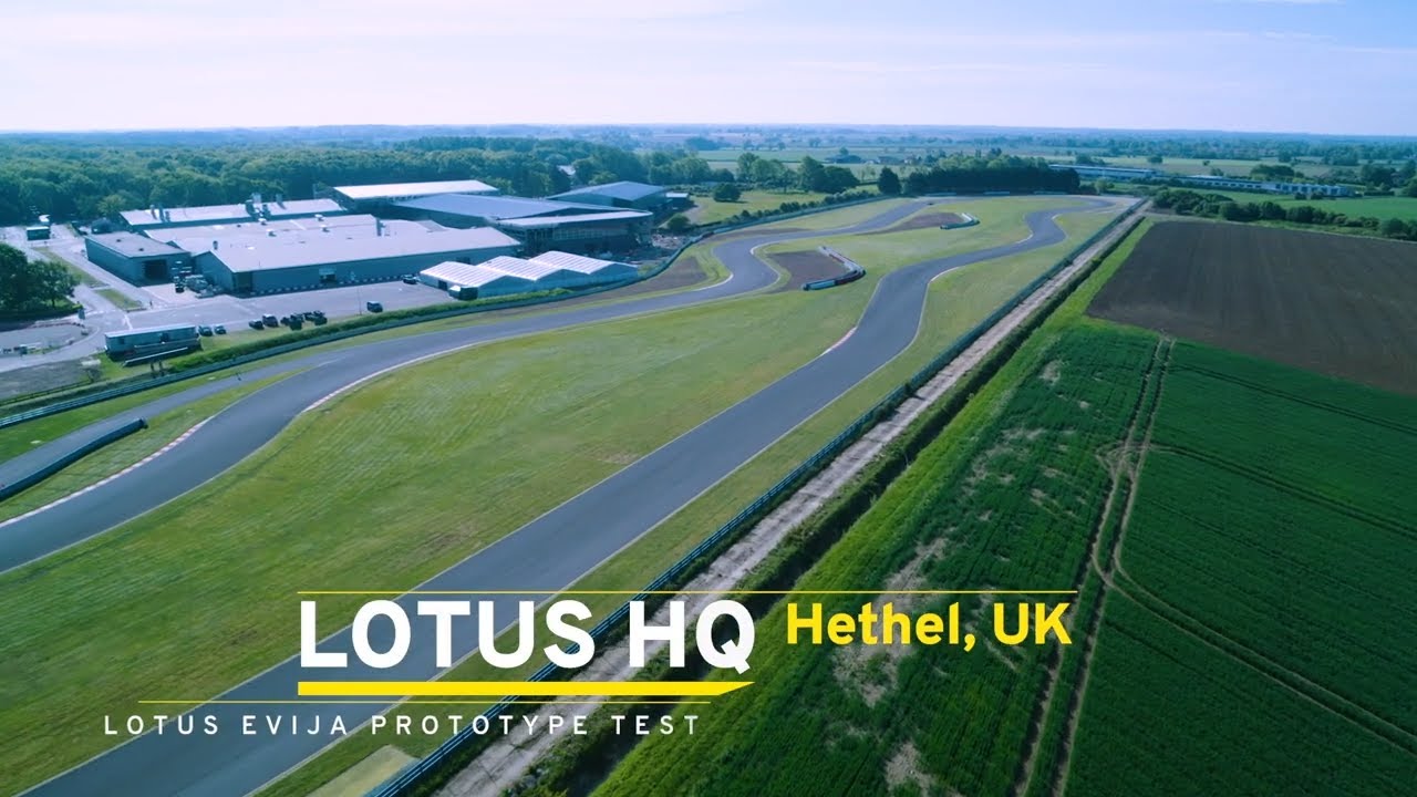 Lotus Evija development prototype on test at Hethel