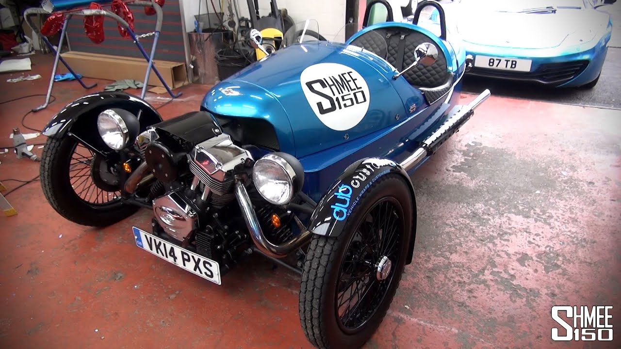 Wrapping the Morgan 3 Wheeler 'Schmee Wheeler' at Dub Customs
